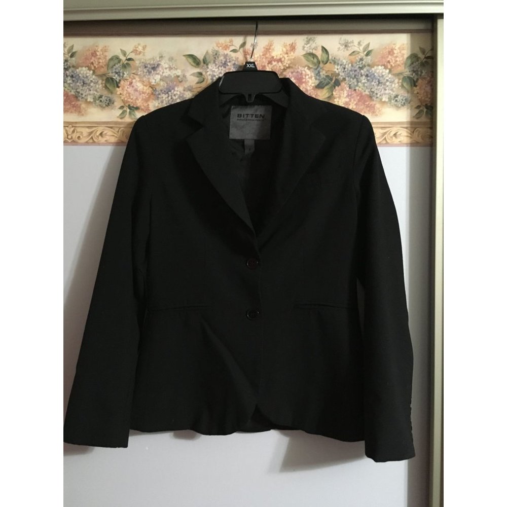 Bitton Sarah Jessica Parker Small Black Wool Casual Business Occasion Sport Jack